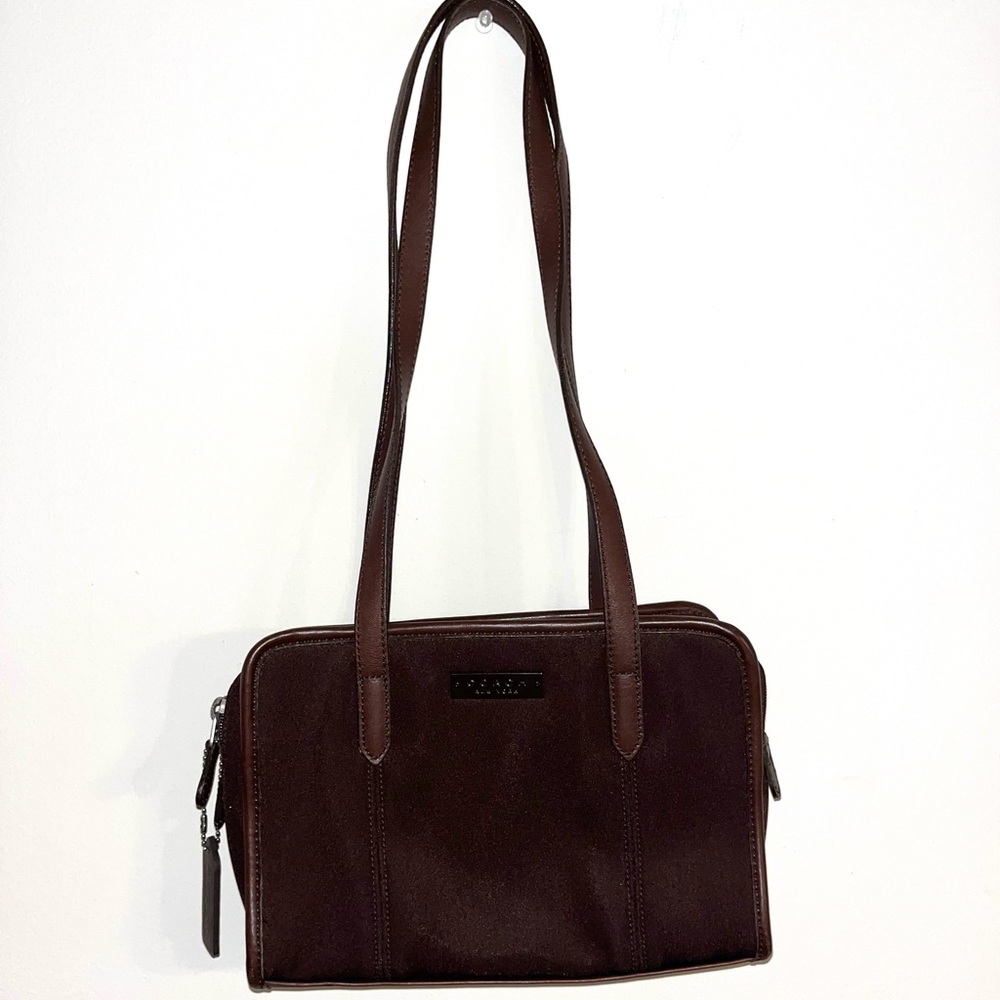 Coach dark brown bag leather and neoprene 6214